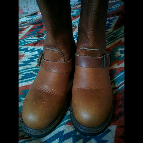 Genuine Leather Vintage Cowboy Boots Brown 🐎👢 - Picture 3 of 8
